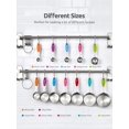 thumbnail image 2 of Measuring Cups and Spoons Set: U-Taste 18/8 Stainless Steel 12 Pieces Metal Stacking Kitchen Baking Cooking Food Measure Set 7 Cups 5 Spoons, 2 of 4