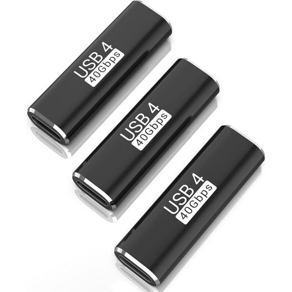 Cellularize USB C Female to Female Cable Connector, 3 Pack