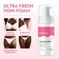 thumbnail image 3 of Female Foam Wash pH-Balanced Limpieza natural para mujeres - Control de olores | Fórmula suave de aloe y vitamina E | Higiene diaria | Calma, nutre la piel | 60ml | Libre de químicos, 3 of 6