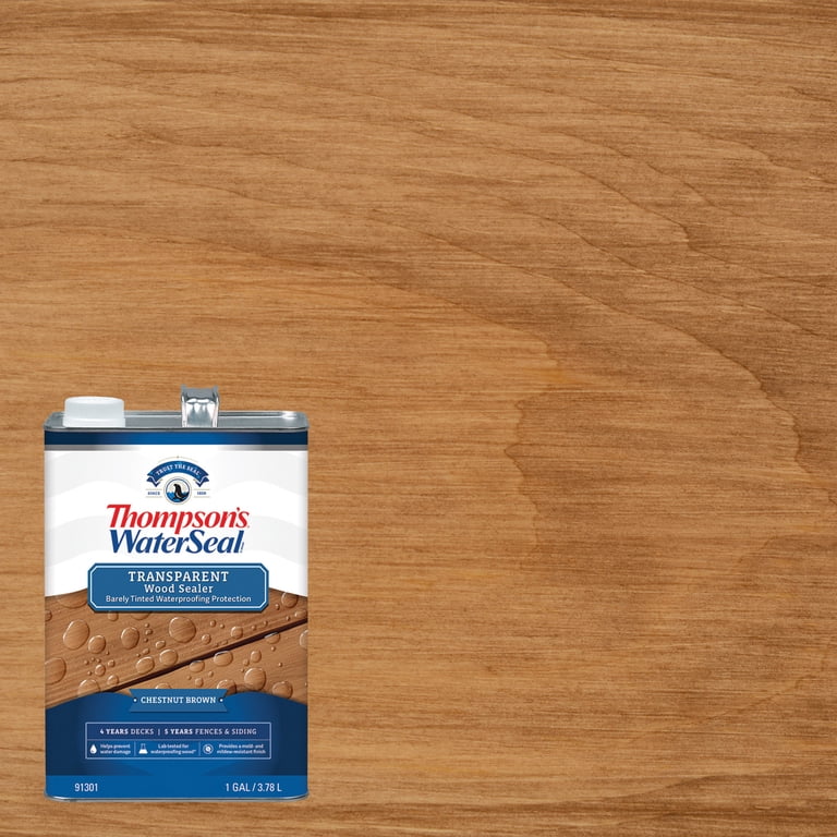 Thompson's WaterSeal Transparent Exterior Wood Sealer, Chestnut Brown photo 1