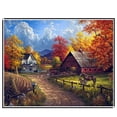 thumbnail image 2 of Bosque casa paisaje pintura de diamantes de imitación paisaje cristal punto de cruz decoración del hogar imagen de diamante Eigraketly JJ14138-06, 2 of 6