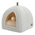 thumbnail image 2 of PAWZ Road 2 in 1 Cat Bed Foldable Pet Cave for Indoor Pet Cat House for Kittens and Dogs Beige, 2 of 11