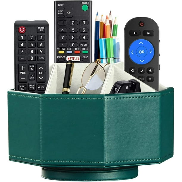 Remote Control Holder, Swivel Desk Organizer and Decorations for Living