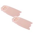 thumbnail image 1 of Oleegame 2PC Cleaning Brush Large High Toughness Laundry Board Antislip Washing Board Pink, 1 of 7