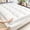White, variant on Ultra-thick mattress cover, with cushioning, machine washable, comfortable and breathable(black,Queen)