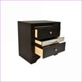 thumbnail image 4 of Bedroom Set Traditional Queen 4-Piece with Storage Engineered Wood Black | Standard Beds | Double Dressers, 4 of 24