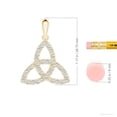 thumbnail image 3 of ANGARA IGI Certified Lab Grown 1.45 Ct Diamond Pendant for Women in 14K Yellow Gold (Size-2.2mm| Color-F-G| Clarity-VS) | April Birthstone, Anniversary, Jewelry Gift for Women | Diamond Necklace, 3 of 8