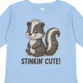 thumbnail image 4 of Inktastic Adorable Skunk 'stinkin' Cute' Graphic Boys or Girls Long Sleeve Toddler T-Shirt, 4 of 5
