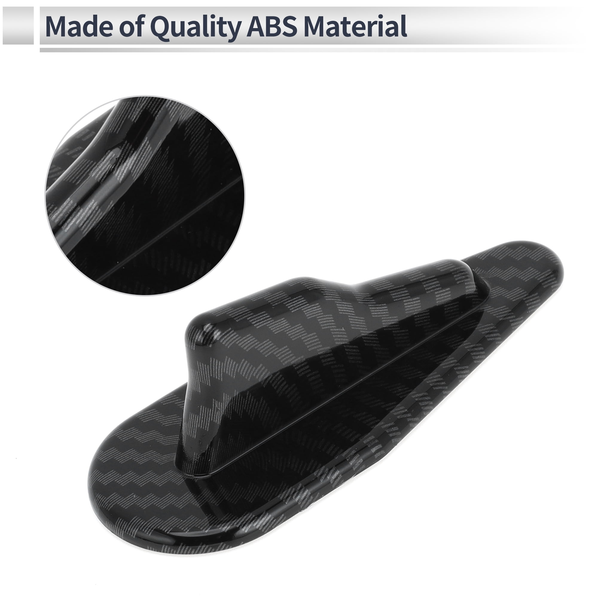 Unique Bargains Universal Shark Fin Dummy Antenna Mount 3.1" Aerial Black 3.1"