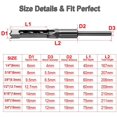 thumbnail image 3 of GFDYREE Square Hole Drill Bit, 1/2 Inch Woodworking Mortiser Drill Bit, Hollow Chisel Mortise Drill Tool, 3 of 6
