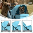 thumbnail image 2 of Pet Stroller for Small Dogs 10 lbs, Dog Stroller for Medium Dogs 30 lbs, Cat Strollers for 2 Cats, 3 Wheels Foldable Jogger Puppy Stroller with Storage Basket and Cup Holder, Mint, 2 of 14