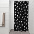 thumbnail image 2 of Black Halloween Cat Skull Pattern Shower Curtain 36"x72" ,Bathroom Decorative Shower Curtains Set with 12 Hooks,Modern Waterproof Washable Shower Curtain, 2 of 6