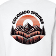 thumbnail image 3 of Inktastic Colorado Springs Colorado Mountains Adult Sweatshirt, 3 of 4