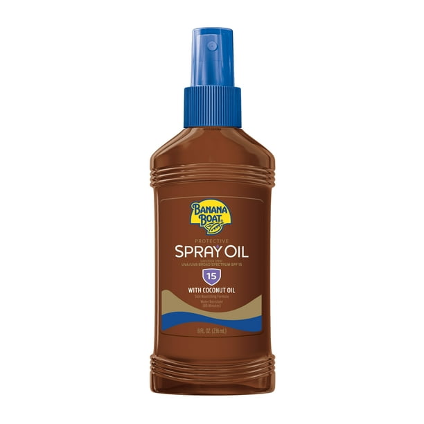 Banana Boat Deep Tanning Oil Sunscreen Pump Spray SPF 15, 8 fl. Oz.