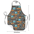 thumbnail image 2 of Easygdp Industrial Transportation Apron Waterdrop Resistant with 2 Pockets,Oil Resistant Cooking Kitchen Chef Apron for Women Men, 2 of 7