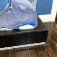 thumbnail image 2 of Air Jordan 6 Retro 2018 Jimmy Butler Diffused Blue 384664-400 Size 10 VNDS, 2 of 6