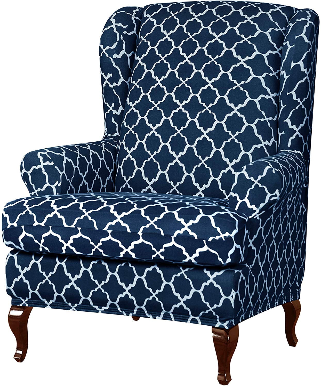 navy blue armchair covers