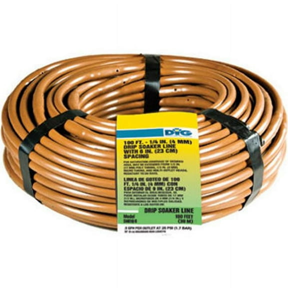 DIG Corporation SHB106 1/4-Inch x 100-Ft. Drip tubing with 6" Spacing