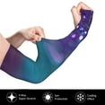 thumbnail image 3 of Daiia Purple and Green Glitter UV Sun Protection Arm Sleeves - Cooling Compression Arm Sleeve - Sports & UV Arm Sleeves for Men & Women, 3 of 8