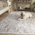 thumbnail image 3 of SAFAVIEH Mila Mabel Distressed Polyester Area Rug, Beige/Gray, 5'3" x 7'6", 3 of 8