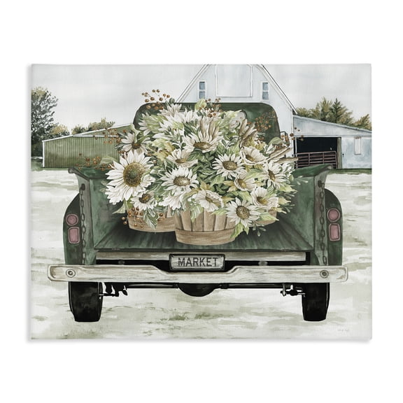 Stupell Industries French Country Country Flower Delivery Baskets Canvas Art, 20 x 16, by Cindy Jacobs