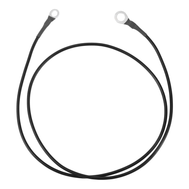 Cable de inversor de batería de 105 cm 12 AWG 3/8" 5/16" Cable de batería de cobre estañado Negro OT Tipo 1 Pc