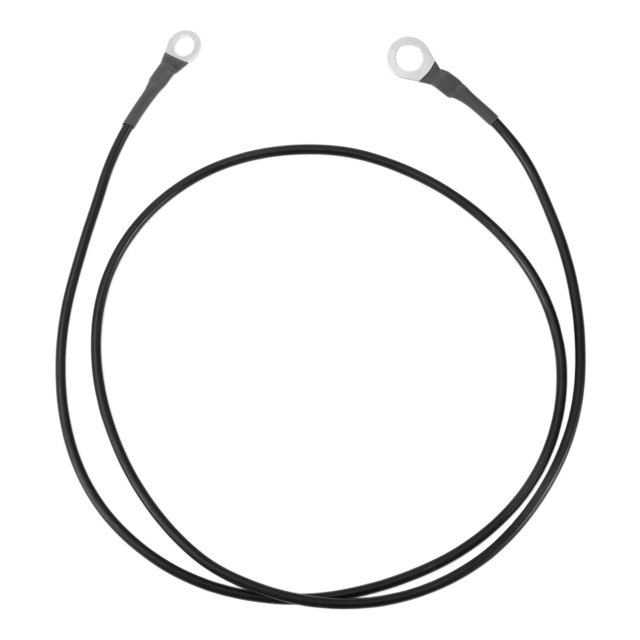 Cable de inversor de batería de 105 cm 12 AWG 3/8" 5/16" Cable de batería de cobre estañado Negro OT Tipo 1 Pc