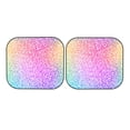 thumbnail image 5 of Lsque Colorful Glitters 2 PCS Windshield Sun Shade | CarFoldable Window Covers | Car Accessories Reflect UV for Universal Cars SUV Truck | Large, 5 of 7