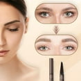 thumbnail image 4 of 2 in 1 Magic Eyebrow Pencil, 2024 Upgrade 3D Waterproof Microblading Eyebrow Pencil Contouring Pen, 4-Tipped Precise Brow Pen Tattoo Pencil for Natural Makeup Last All Day (Dark Brown), 4 of 7