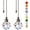 Colorful Dot, variant on 2PCS Ceiling Fan Pull Chain, Ceiling Fan Pull Chain Extender, Pull Chains for Ceiling Fans and Lights, Light Pull Chain Extension with 21 Inches 3mm Diameter Ball Beaded Chain