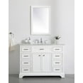thumbnail image 6 of Elegant Decor Americana 48" Wood Single Bathroom Vanity in White, 6 of 7