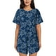thumbnail image 1 of Fotbe Sea Turtle Conjunto de Pijama Estampado para Mujer, 2 Piezas, Ropa de Dormir con Camiseta de Manga Corta y Shorts Suaves-Large, 1 of 6