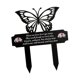 thumbnail image 5 of Marcador de tumba conmemorativo, estaca de jardín de mariposas, entierro, resistente a intemperie, decoración de cementerio, placa, letrero para Negro, 5 of 8