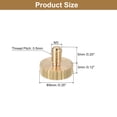 thumbnail image 2 of Unique Bargains Vis Moletées pour Pouce M3x5mm, Lot de 6 Vis Planes pour Pouce en Laiton à Tête Moletée Boulons, 2 of 5