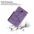 thumbnail image 4 of Galaxy Tab A 8.0 2018 Case, Dteck Slim Fit Embossed Butterfly Pattern PU Leather Folio Stand Case with Card Holders Cover for Samsung Galaxy Tab A 8 inch 2018 Release SM-T387 Tablet, Purple, 4 of 5