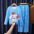 thumbnail image 3 of Sanrio-Pijama de Anime de Hello Kitty para niños, conjunto de ropa de casa de manga larga, pantalones, My Melody Kuromi Cinnamoroll, regalo para niños, 3 of 4