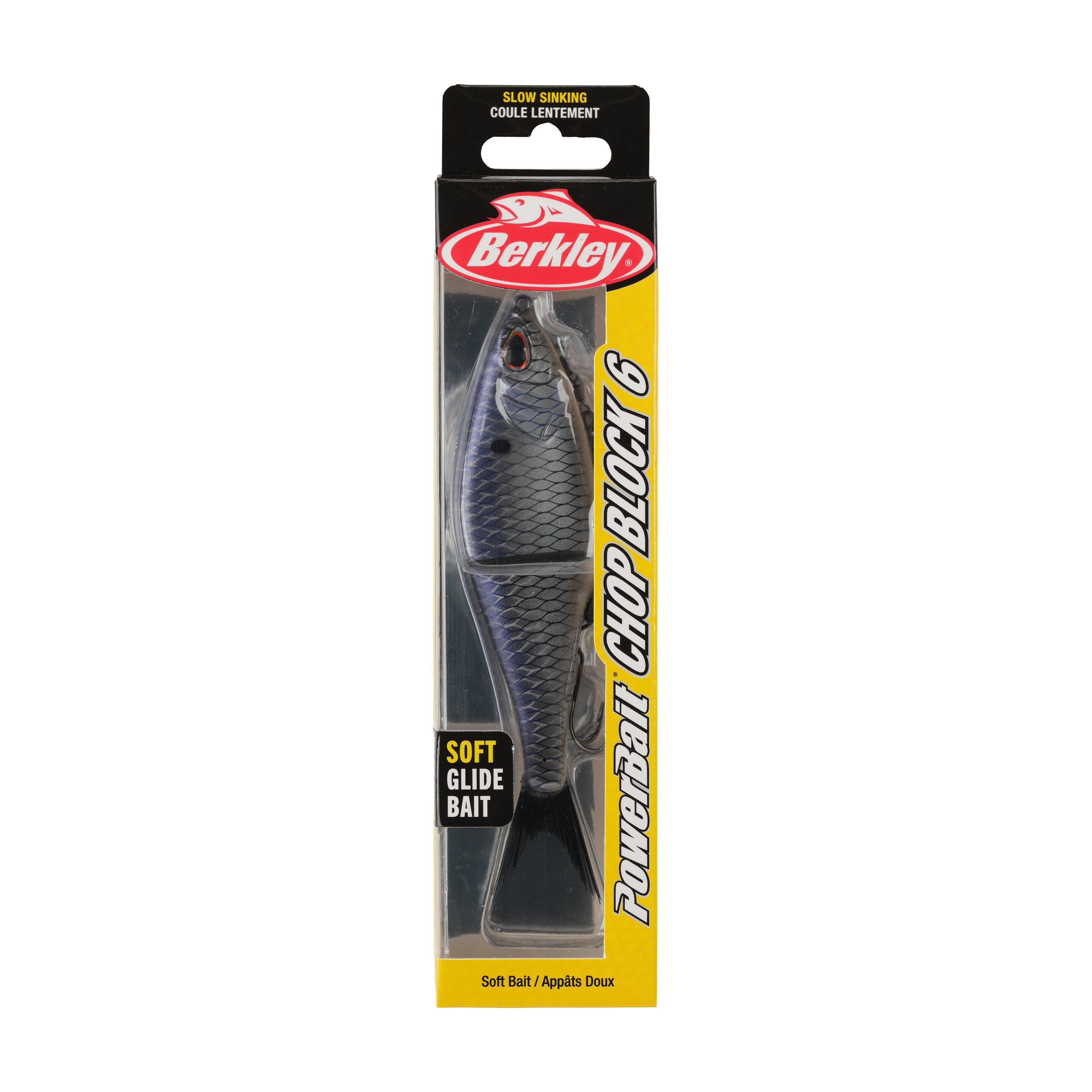 Berkley PowerBait® Chop Block, 6 in, Chrome Gizzard