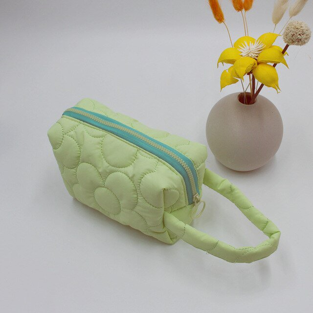 LinYooLi Large Capacity Cosmetic Bag for Lipsticks Toothbrush Multifunctional Portable Travel Toiletry Bag Ladies Zippered Pencil Case