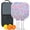 White, variant on Pickleball Paddles Set Of 2, Fiberglass Surface, Colorful Geometry Print, 4 Balls & Bag
