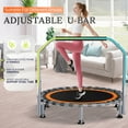thumbnail image 6 of 48" Foldable Mini Trampoline, Exercise Rebounder Mini Trampoline for Adults, Fitness Indoor Trampoline with Adjustable Handle Max Load 440lbs, 6 of 8