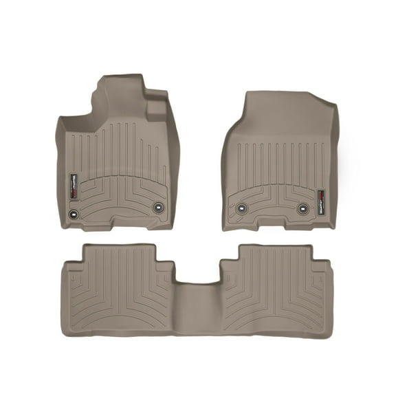 WeatherTech Custom Fit FloorLiners compatible with 2013-2015 Acura RDX - 1st & 2nd Row, Tan