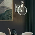thumbnail image 3 of Lámpara de pared moderna Zulema Apliques de iluminación de interior para dormitorio Plata S, 3 of 5