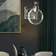 thumbnail image 4 of Lámpara de pared de cristal Perfecl Apliques de pared LED Interior Plata S, 4 of 6