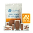 thumbnail image 3 of TruColour Skin Tone Bandages, Flexible Fabric, Assorted Shapes - Brown, 30 Count, 1 Pack, 3 of 9