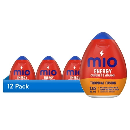 (12 pack) MiO Energy Tropical Fusion Sugar Free Water Enhancer, 1.62 fl oz Bottle, Liquids
