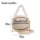 thumbnail image 2 of Mini cartera con cadena en forma de baloncesto para mujer, bolso de mensajero de un hombro Adepaton BST2000935-3, 2 of 6