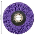 thumbnail image 3 of Sanding Wheel Paint Rust Removal Grinding Disc paint removal disc; rust Stainless Steel Polishing Wheel, Purple, 125mm, 22mm Inner Hole, 3 of 5
