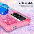 thumbnail image 5 of Clear Case for Xiaomi Poco F5 Pro 5G with Kickstand for Girls Women, Liquid Glitter Sparkle Bling Cute Case Gradient Quicksand Cover for Xiaomi Poco F5 Pro 5G JB Powder Blue, 5 of 14