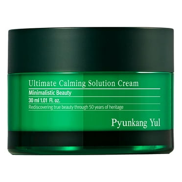 [PKY] Pyunkang Yul Ultimate Calming Solution Cream for Skin with Patented Ingredients, Moisturizer Intensely Calms & Soothes Redness with Cica & Tea Tree, Korean Skincare (1.01 Fl. Oz, 30ml) O1