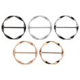 thumbnail image 2 of Fixed Adjustable Clothing Corner Buckle Metal Circle Scarf Clips for Women 5Pcs, 2 of 5